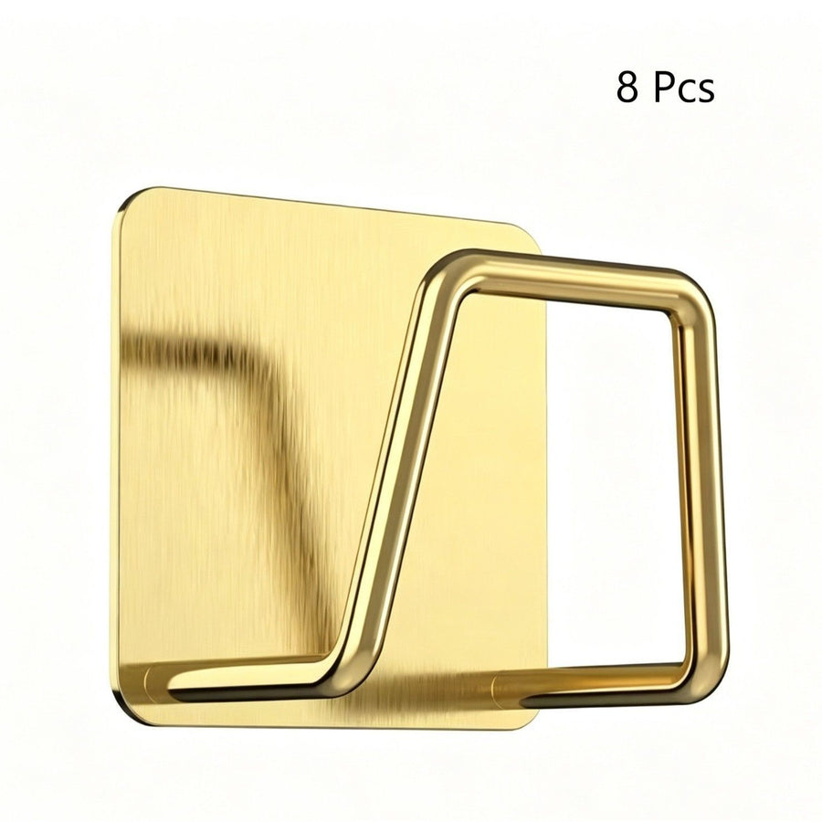 Wall-Mount Sponge Holder Hooks – Gold (8 Pack)