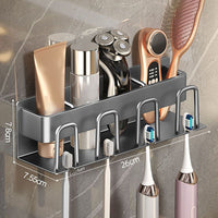 Wall-Mounted Electric Toothbrush Holder – Grey thumbnail