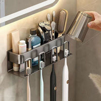 Wall-Mounted Electric Toothbrush Holder – Grey thumbnail