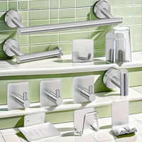 11-Piece Shower Accessory Set – Silver Grey thumbnail