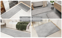 Oval Quick-Dry Bath Rug — Dark Beige | 40 × 60 cm thumbnail