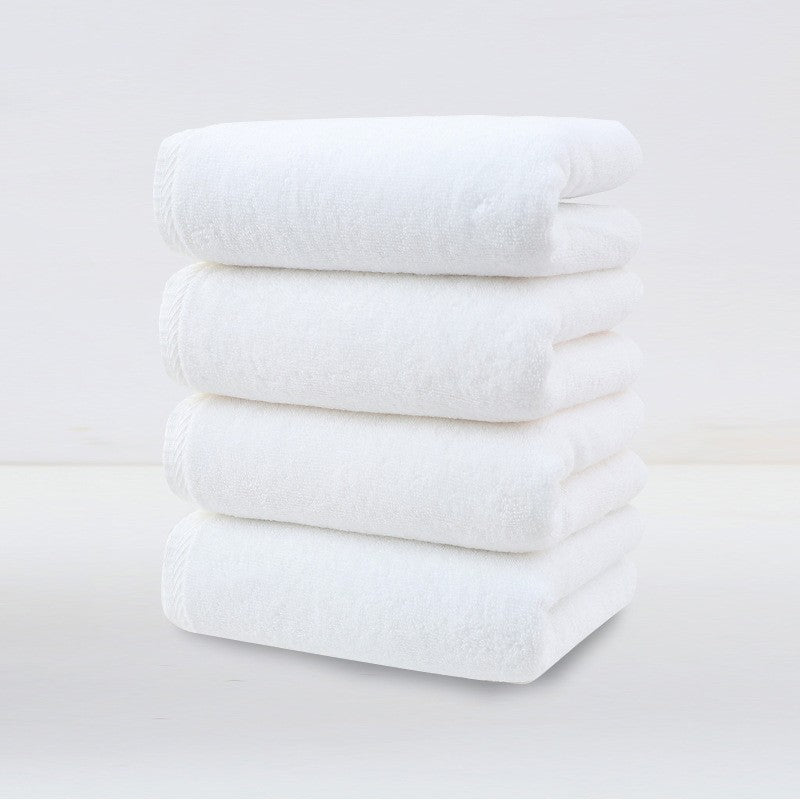 Aurex plush cotton hand towel set, 4-pack, white