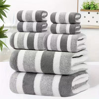 Aurex 8-Piece Coral Fleece Towel Set thumbnail