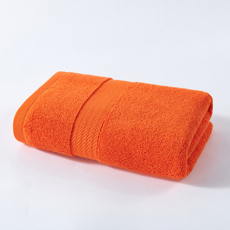 Aurex Premium Thick Cotton Bath Towel - Bright Orange